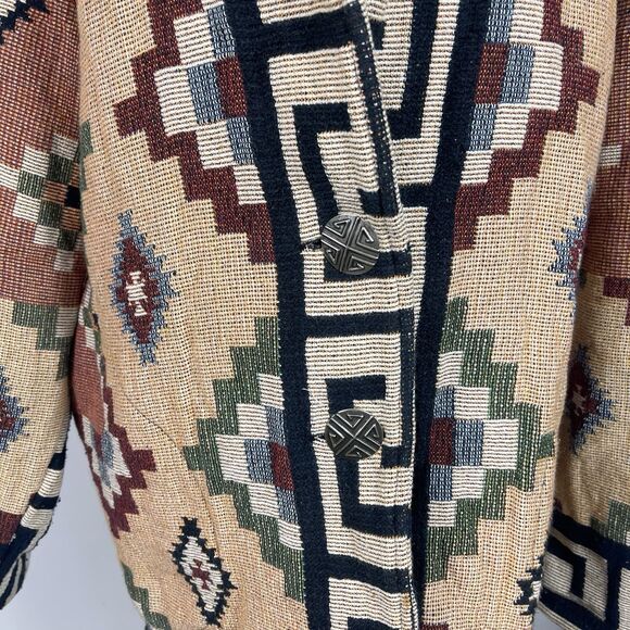 Vtg Its Outta The Bag Unge Potch Ket Womens Navajo Southwest Aztec Jacket Sm USA - Picture 3 of 15